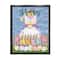 Stupell Industries Happy Easter Garden Gnome Eggs Floater Framed Art